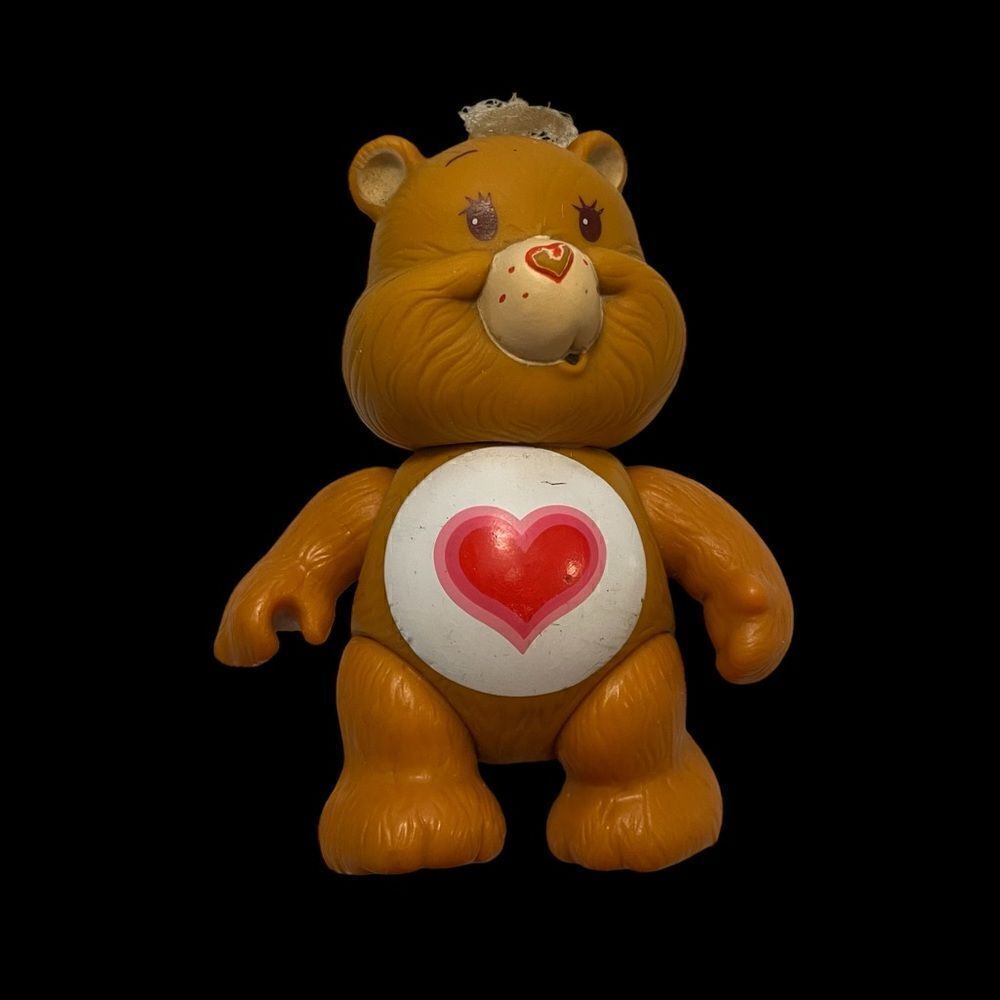 Vintage 80’s Care Bears Tenderheart Bear Posable Figurine